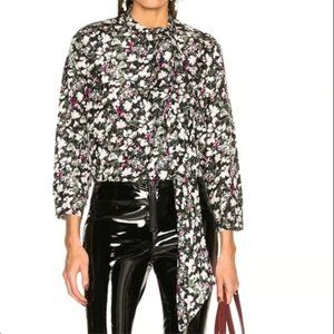 Acne Studios Bodil Silk Blouse Floral Size 36 US S